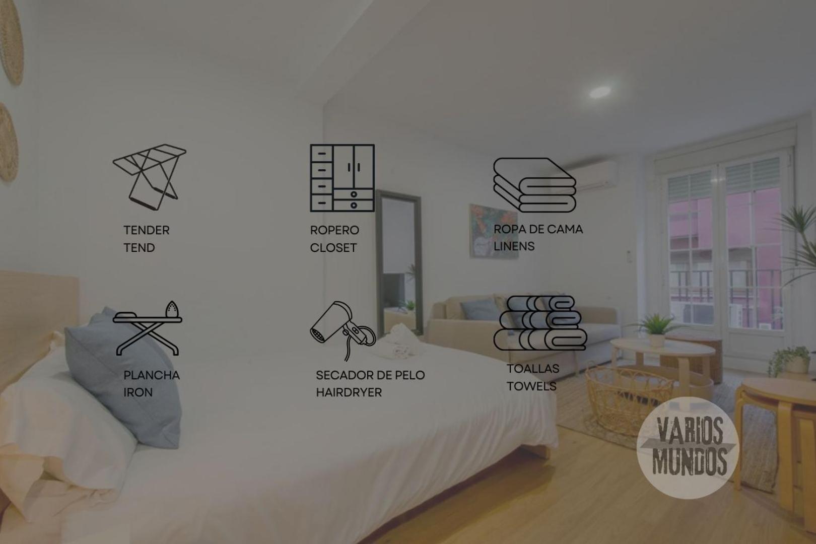 Calle Regueros Loft Para 3Pax En Pleno Chueca Madrid Bagian luar foto